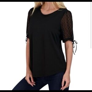 NWT Adrianna papell black top, xl
